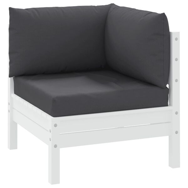 vidaXL Pallet Cushions 3 pcs Anthracite Oxford Fabric