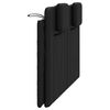 vidaXL Headboard Cushion "Viana" Black 137 cm Double Faux Leather