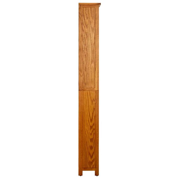 vidaXL 6-Tier Bookcase 52x22x180 cm Solid Oak Wood