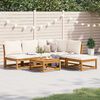 vidaXL 6 Piece Garden Lounge Set with Cushions Solid Wood Acacia