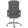 vidaXL Reclining Office Chair Dark Grey Fabric