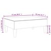 vidaXL Footstool Dark Grey 77x55x31 cm Fabric