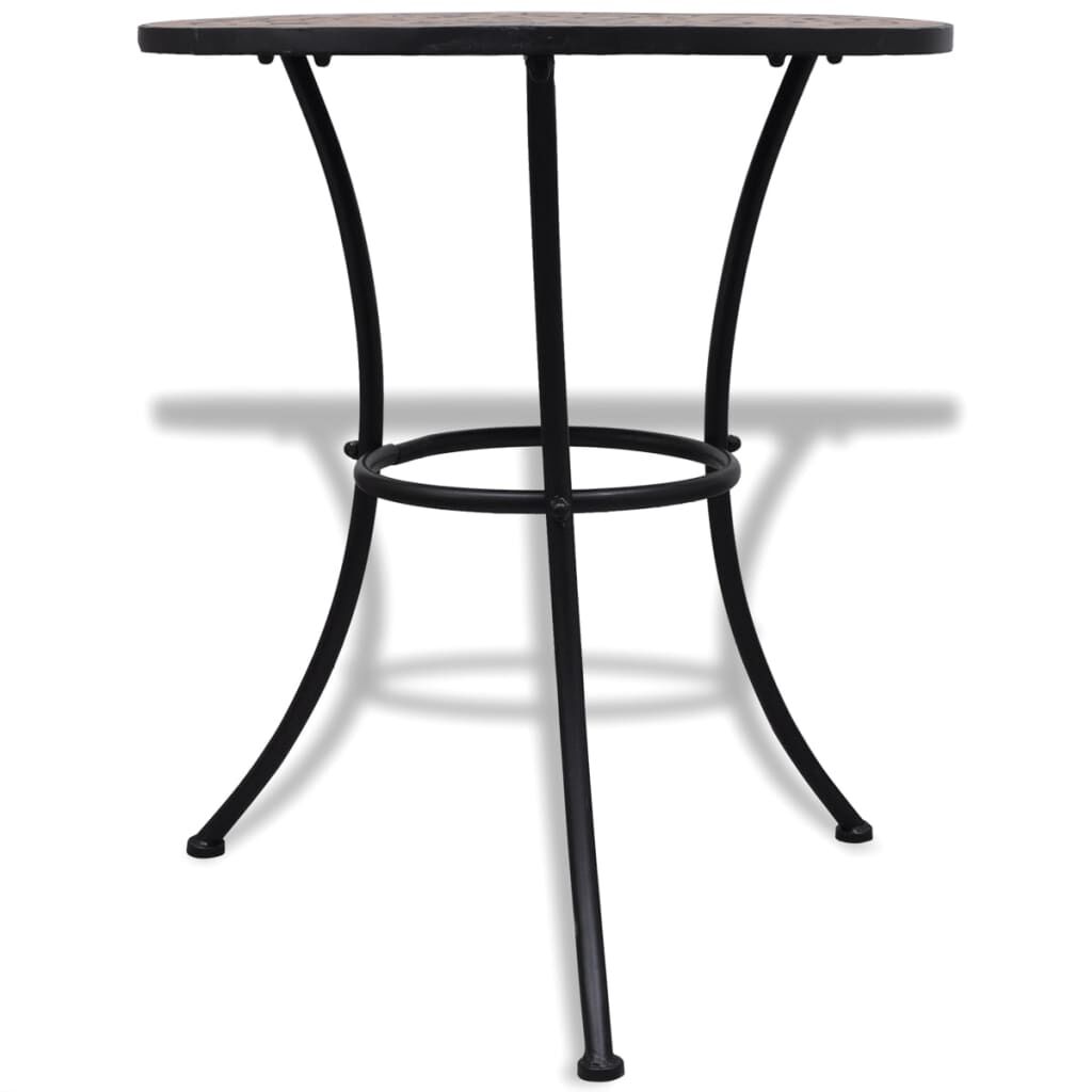 vidaXL 3 Piece Bistro Set Ceramic Tile Terracotta