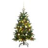 vidaXL Artificial Hinged Christmas Tree 150 LEDs & Ball Set 150 cm