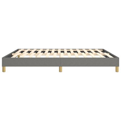 vidaXL Bed Frame without Mattress Dark Grey California King Fabric (US Only)