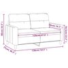 vidaXL 2-Seater Sofa Light Grey 120 cm Fabric