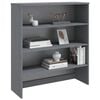 vidaXL Top for Highboard HAMAR Dark Grey 90x30x100cm Solid Wood Pine
