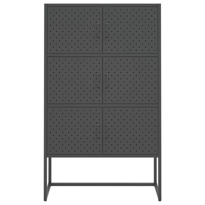 vidaXL Highboard Anthracite 80x35x135 cm Steel