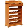 vidaXL Wine Rack Brown 90 x 60 x 30 cm Solid pine wood