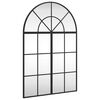 vidaXL Wall Mirror Black 60x90 cm Arch Iron