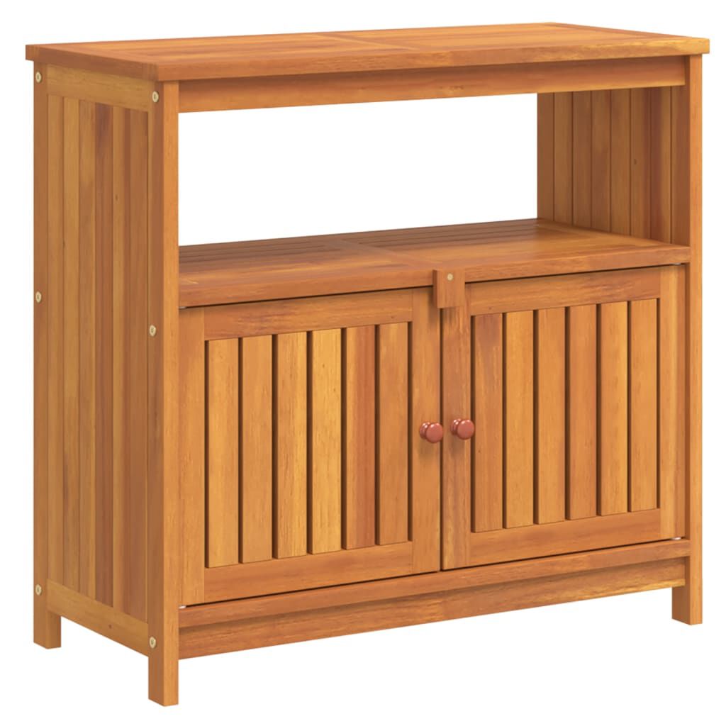 vidaXL Garden Console Table 80x35x75 cm Solid Wood Acacia