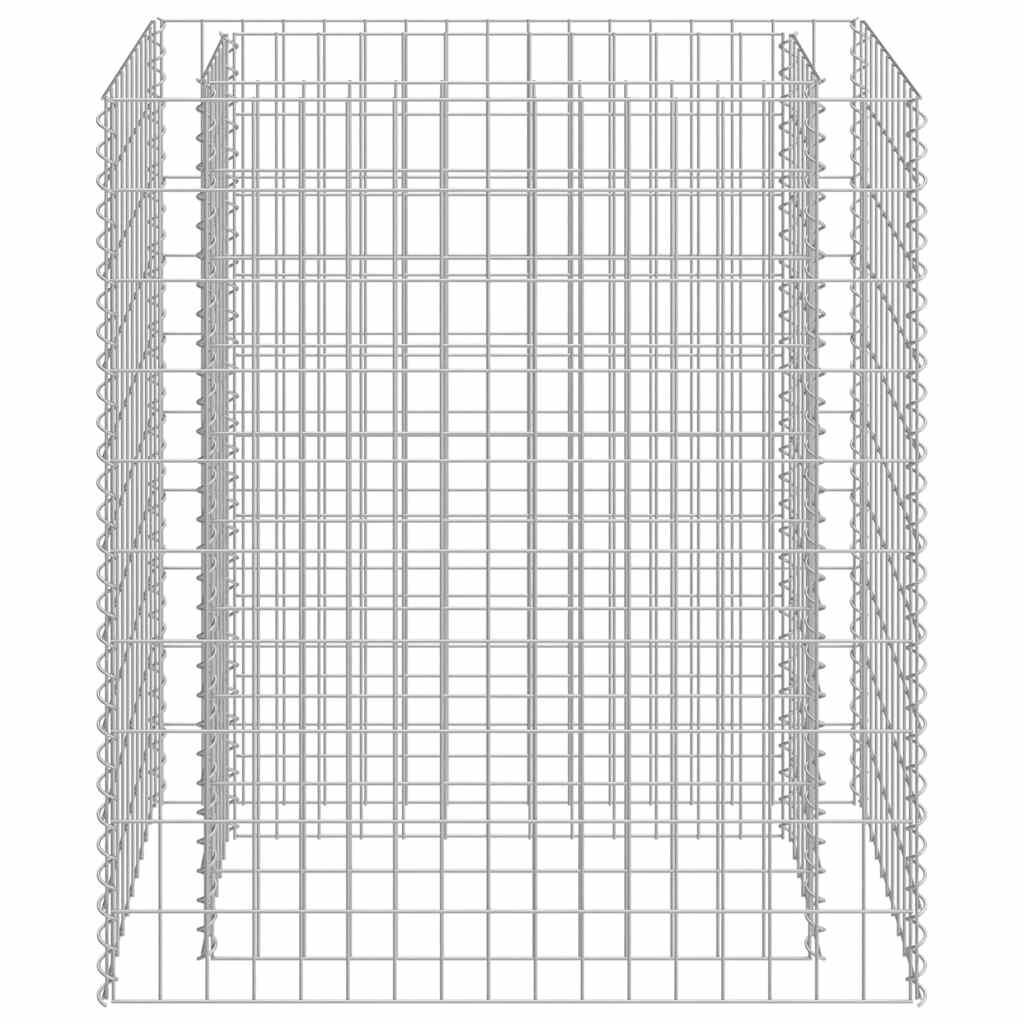 vidaXL Gabion Raised Bed Galvanised Steel 90x50x100 cm