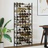 vidaXL Wine Rack for 96 Bottles Black Iron