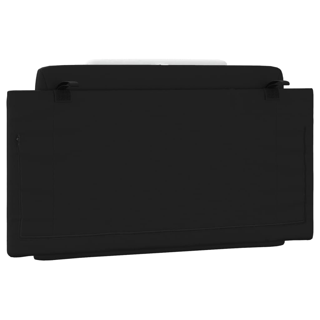 vidaXL Headboard Cushion Black and White 100 cm Faux Leather