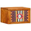 vidaXL Bedside Cabinet 2 pcs Brown 35 x 30 x 22 cm Solid acacia wood