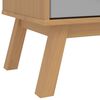 vidaXL Drawer Cabinet OLDEN Grey and Brown Solid Wood Pine