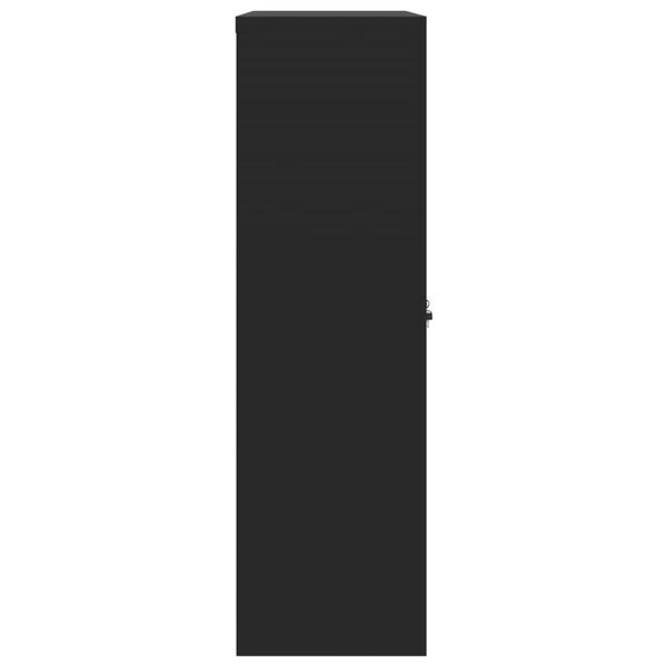 vidaXL File Cabinet Black 90x40x140 cm Steel