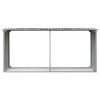 vidaXL Garden Log Storage Shed Galvanised Steel 330x92x153 cm Grey