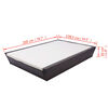 vidaXL Outdoor Lounge Bed with Cushion Poly Rattan Brown