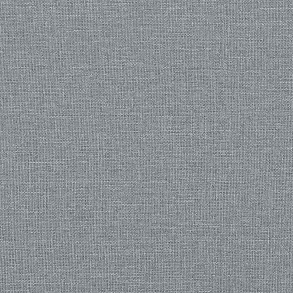 vidaXL Bed Frame without Mattress Light Grey 193x203 cm King Fabric