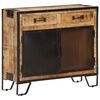 vidaXL Sideboard 80x31x71 cm Solid Rough Mango Wood