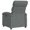 vidaXL Electric Recliner Chair Dark Grey Fabric