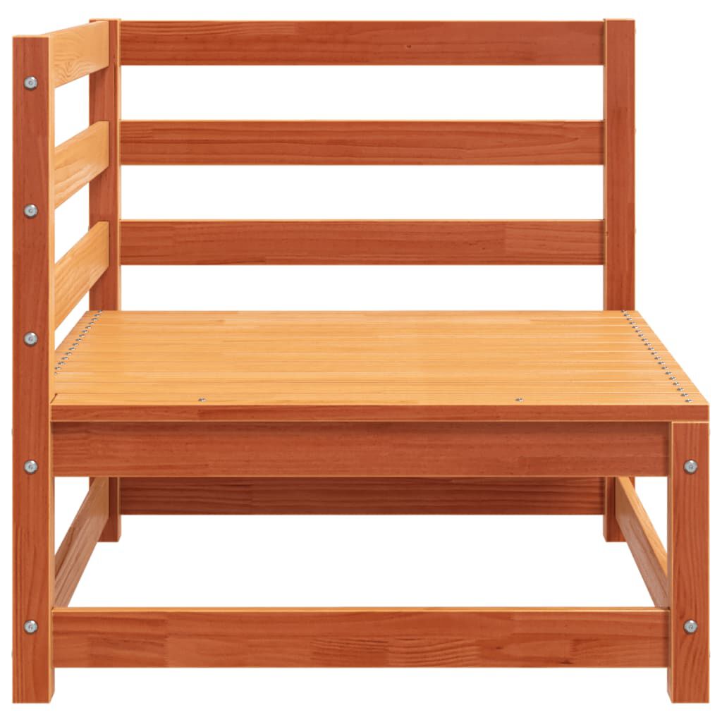 vidaXL Garden Sofa Corner Wax Brown 70x70x67 cm Solid Wood Pine