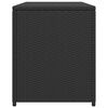 vidaXL Garden Storage Box Black 120x50x60 cm Poly Rattan