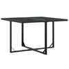 vidaXL 9 Piece Garden Dining Set Black Textilene
