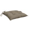 vidaXL Chair Cushions 2 pcs Taupe 40x40x7 cm Oxford Fabric