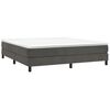 vidaXL Box Spring Bed Frame Dark Grey California King Velvet (US Only)