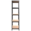 vidaXL 5-Layer Heavy-duty Shelf Grey Steel&Engineered Wood