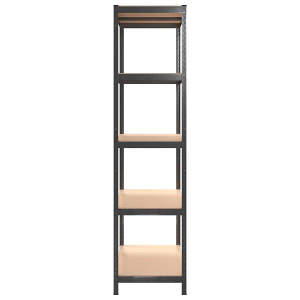 vidaXL 5-Layer Heavy-duty Shelf Grey Steel&Engineered Wood