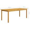 vidaXL 7 Piece Garden Dining Set Beige