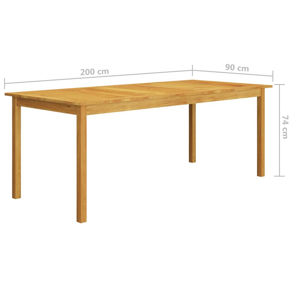 vidaXL 7 Piece Garden Dining Set Beige