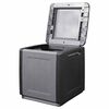 vidaXL Garden Storage Box 54x53x57 cm 130 L Dark Grey and Black