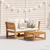 vidaXL Garden Sofa with Cushions 2-Seater Solid Wood Acacia