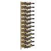 vidaXL Wall Mounted Wine Rack for 24 Bottles Gold Iron