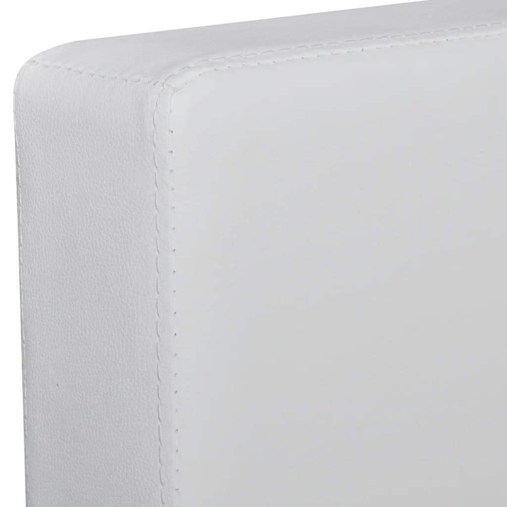 vidaXL Sectional Sofa 3-Seater Artificial Leather White