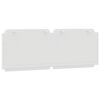vidaXL Headboard Cushion "Zadar" White 137 cm Double Faux Leather