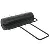 vidaXL Garden Lawn Roller Pull with Aerator Clamps Black 63 L Iron and Steel