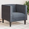vidaXL Chesterfield Sofa Chair Dark Grey Velvet
