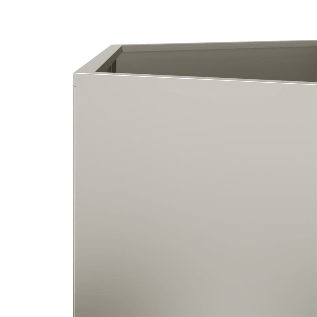 vidaXL Garden Planters 2 pcs Hexagon 46x40x45 cm Weathering Steel