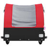 vidaXL Bike Trailer Black and Red 45 kg Iron