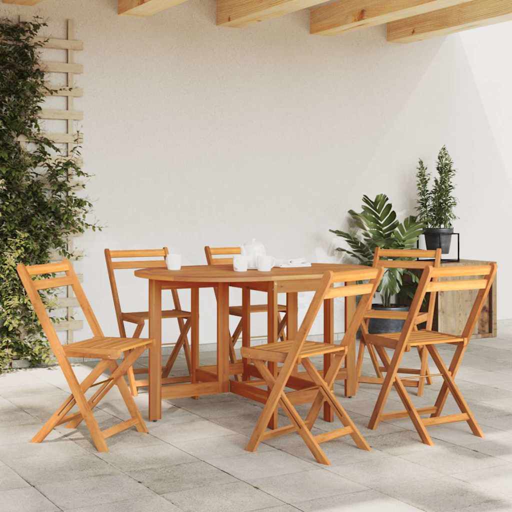 vidaXL Garden Table 130x90x72 cm Solid Acacia Wood