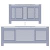 vidaXL MDF Radiator Cover Grey 205 cm