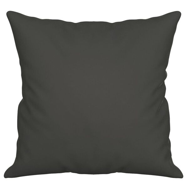 vidaXL Throw Pillows 2 pcs Dark Grey 40x40 cm Microfibre Fabric
