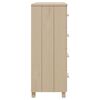 vidaXL Sideboard HAMAR Honey Brown 79x40x103.5 cm Solid Wood Pine