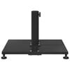 vidaXL Outdoor Umbrella Base Adjustable Black 45 x 45 x 31 cm Steel