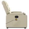 vidaXL Electric Stand up Massage Recliner Chair Cream Faux Leather